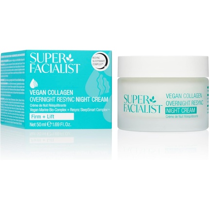 Super Facialist Vegan Collagen Resync Night Cream 50ml