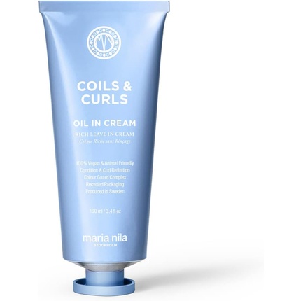 Maria Nila Coils & Curls for Curly & Wavy Hair with Jojoba Oil and Shea Butter 100ml