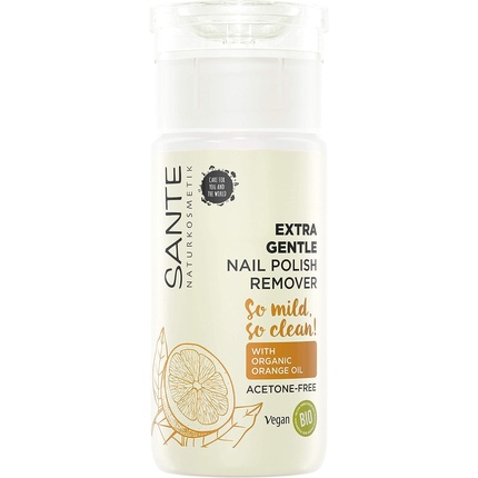 SANTE Naturkosmetik Extra Gentle Nail Polish Remover with Organic Orange Oil and Organic Alcohol 100ml