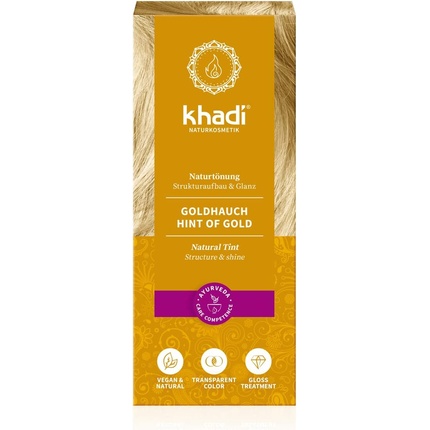 Khadi Goldhauch Plant Hair Color 100g - Natural and Vegan Hair Color for Golden Blonde to Copper