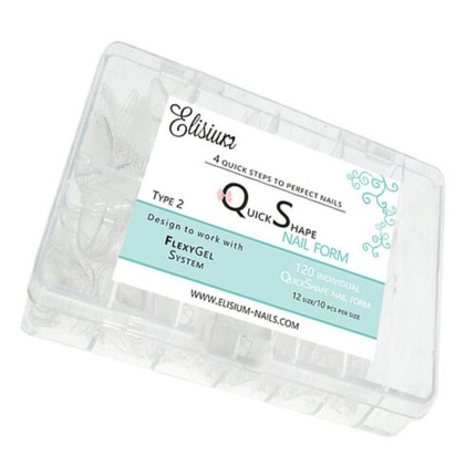 Elisium Quick Shape Nail Form Type 2 120 Pieces