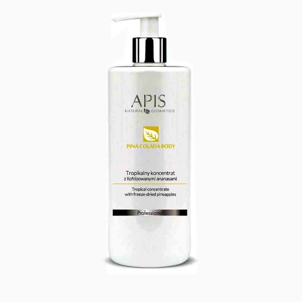 Apis Pina Colada Body Anticellulite Tropical Concentrate with Freeze-Dried Pineapple, Guarana, Coconut 500ml