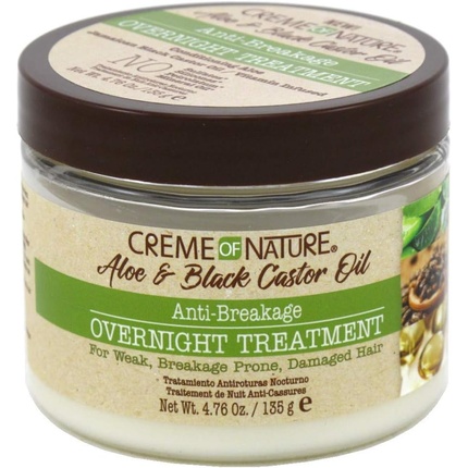 Creme of Nature Aloe & Black Castor Oil Anti-Break Overnight Treatment 4.76oz