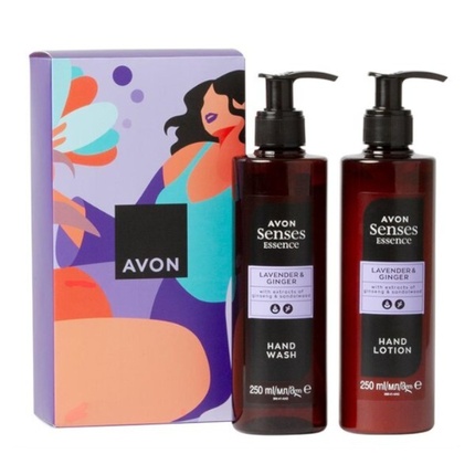 Avon Cosmetic Set With The Scent Of Lavender And Ginger Senses