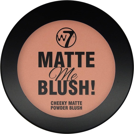 W7 Matte Me Blush Pigmented Matte Finish Powder Blusher Natural Tan