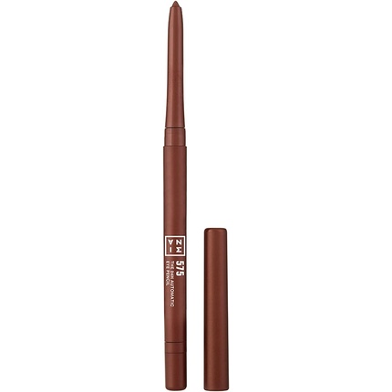 3INA MAKEUP The 24H Automatic Eye Pencil 575 Brown Long Lasting Eyeliner Waterproof Highly Pigmented Formula Creamy Texture Sharpener & Brush Precise Tip Vegan Cruelty Free