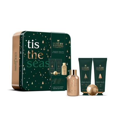 Grace Cole Body Care Gift Set In Tin Praline Vanilla - 4 Pieces