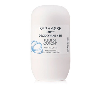 Hygiene Byphasse Cotton Flower 24H Unisex Deodorant Roll-On 50ml