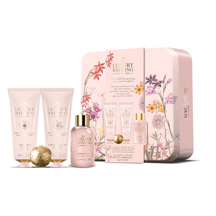 Grace Cole Body Care Gift Set In A Jar Peony Peach Raspberry - 4 Pieces