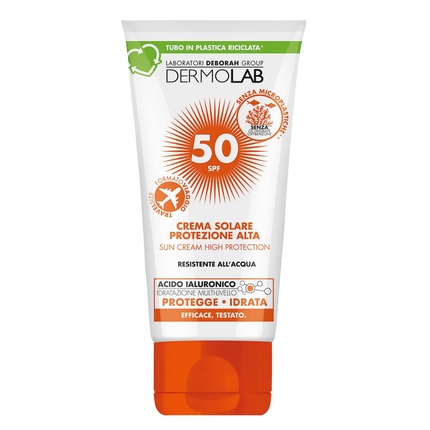Dermolab High Protection Sunscreen for Clear and Sensitive Skin Water Resistant SPF 50 Travel Size 50ml