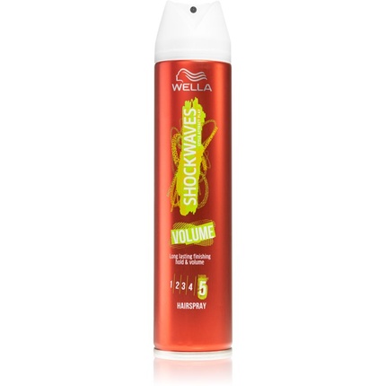 Wella Shockwaves Volume Hair Lacquer - Extra Strong Hold, 250 ml