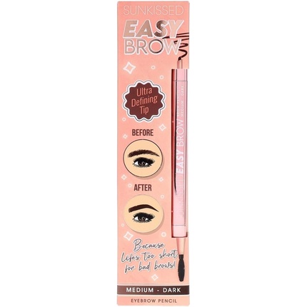 SUNKISSED Easy Brows Ultra Defining Tip Medium-Dark Eyebrow Pencil