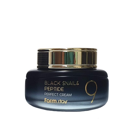 FARMSTAY Black Snail Peptide9 Perfect Cream Korean Skin Care K Beauty