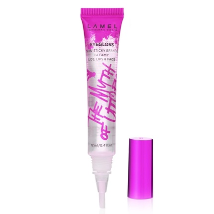 Lamel The Myth of Utopia Eyegloss Weightless Gel Formula Hypoallergenic Trendy Eye Makeup Non-Sticky Transparent Base for All Shades Textures Long Lasting Waterproof 0.41 fl.oz/12ml