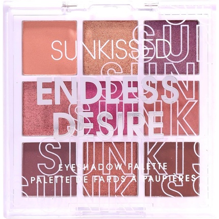 Sunkissed Endless Desire Eyeshadow Palette with 9 Sumptuous Shades of Brown and Gold Hues