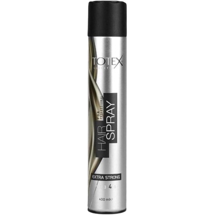 Totex Hair Styling Extra Strong Aerosol Hair Spray Silver Shine & Long Extra Hold 400ml