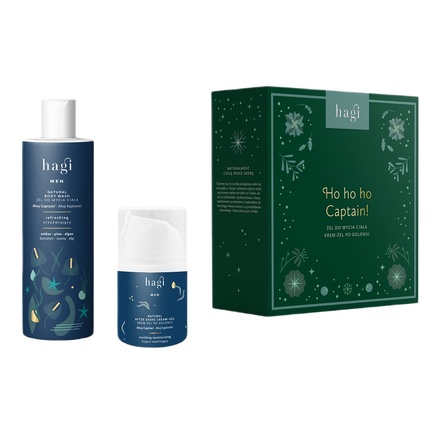 Hagiset Ho Ho Ho Captain Ahoj Body Wash Gel 300ml And Aftershave Cream Gel 50ml