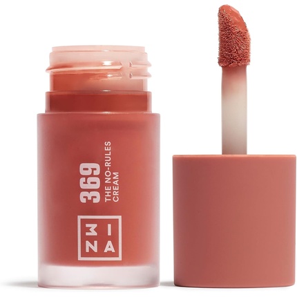 3INA MAKEUP The No-Rules Cream 369 Pink Brown Liquid Blush Matte Blush for Sensitive Eyes Lips & Cheeks with Sweet Almond Oil Cream Blush for a Natural Finish Vegan Cruelty Free