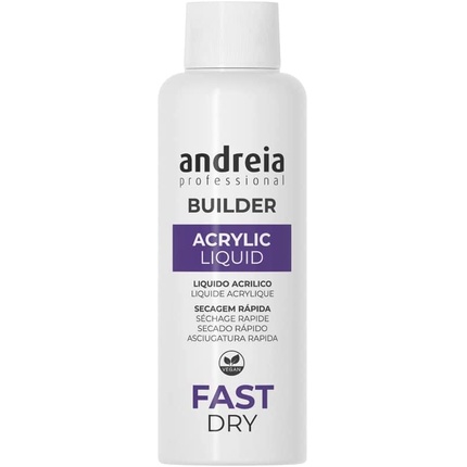 Andreia Professional Nail Builder Acrylic Monomer Liquid Fast Dry 100ml for Professionals - Salon Quality Strong Adhesion Extensions