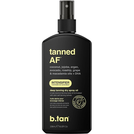 b.tan Deep Tanning Accelerator Tan Intensifier Dark Tanning Oil Dry Sun Tan Spray 236ml