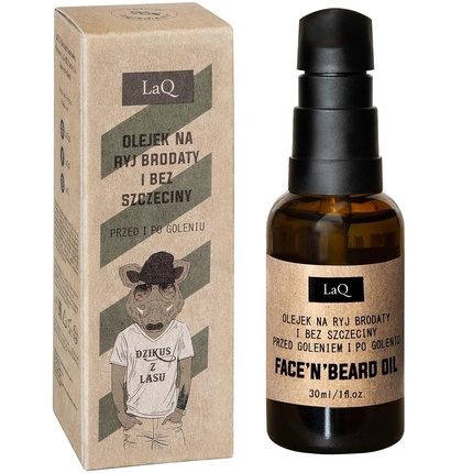 LAQ Beard Oil Before and After Shaving Wildman from the Forest 30ml