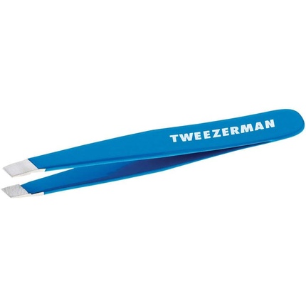 Tweezerman Mini Tweezer With Slanted Tip Bahama Blue