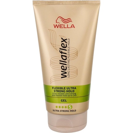 Wellaflex Flexible Ultra Strong Hold - Hair Gel With Ultra Strong Strengthening 150ml