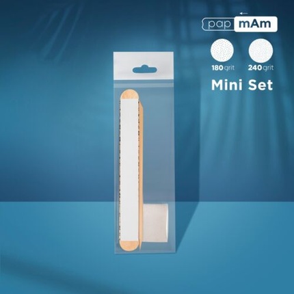 Disposable STALEKS PRO Set Papmam Mix on a Wooden Base Buff Orange Stick
