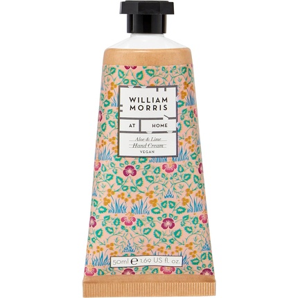 William Morris At Home Eyebright Aloe & Lime Hand Cream Enriched with Shea Butter Cruelty Free & Vegan Friendly Travel Friendly Size 50ml