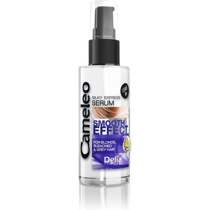 Cameleo Silver Serum for Blonde Grey Bleached Hair No Yellow Colour UV Protection with Poppy Seed Oil Intensive Treatment for Highlighted Hair Parabens Free 55ml