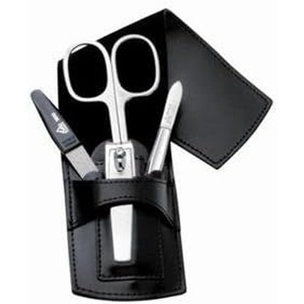 Becker Manicure Erbe Manicure Etuis Design Etui 4 Pieces with Insert Pocket on Front in Black