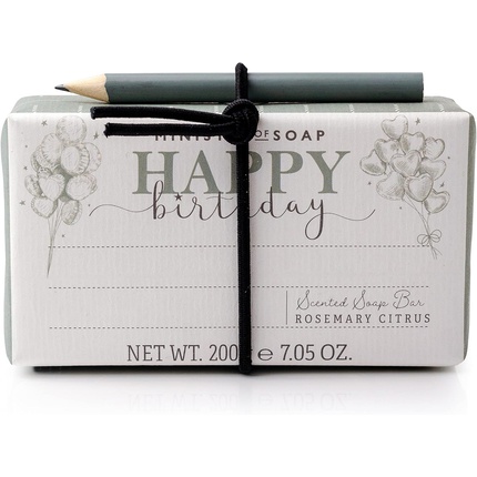 Ministry of Soap Happy Birthday Rosemary Citrus Scented Soap Bar 200g
