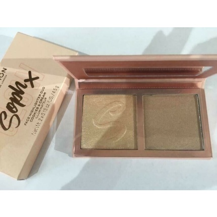 Revolution X Soph Face Highlighter Duo Palette Cookies & Cream - New and Boxed