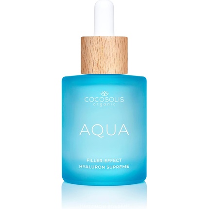 COCOSOLIS AQUA Filler-Effect Hyaluron Supreme Facial Serum with 8 Types of Hyaluronic Acid and Aquaxyl Vegan Anti-Age Day Care with Ultra Hydration