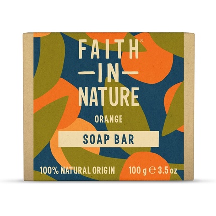 Faith In Nature Natural Orange Hand Soap Detoxifying Vegan & Cruelty-Free 100g