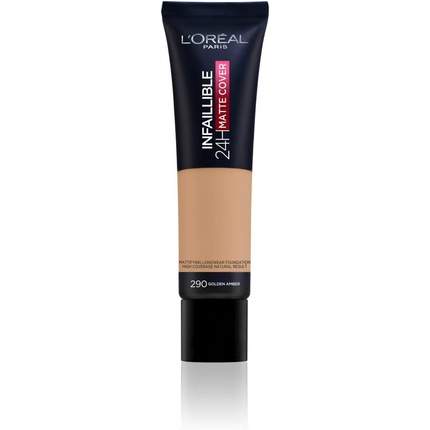 LOréal Paris Infalible 24H Matte Cover High Coverage Matte Makeup Base 30ml 290 Golden Amber