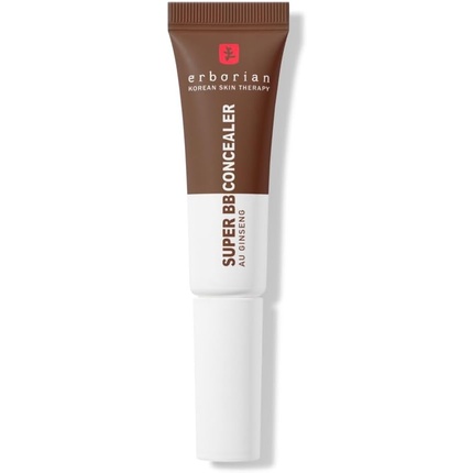 Erborian Super BB Concealer High Coverage Concealer with Niacinamide and SPF 25 Moisturizing Eye Corrector Natural Finish Korean Cosmetic Chocolate 10ml