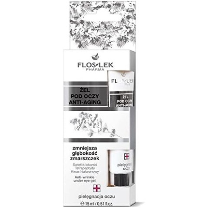 Floslek Pharma Anti-Wrinkle Eye Gel with Hyaluronic Acid 15ml