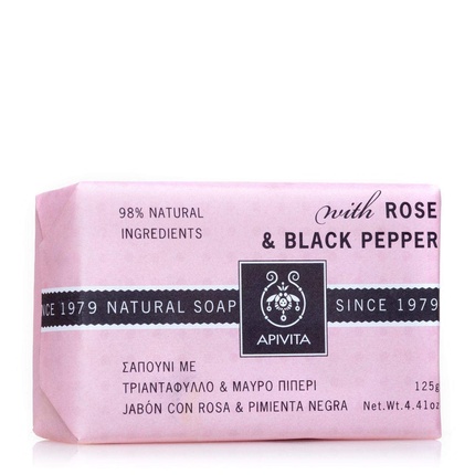 Apivita Natural Rose Soap 125g