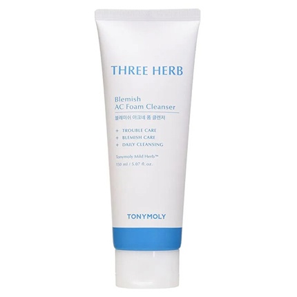 Tony Moly Three Herb Blemish Cleansing Foam Ac Foam Cleanser - 150 Ml
