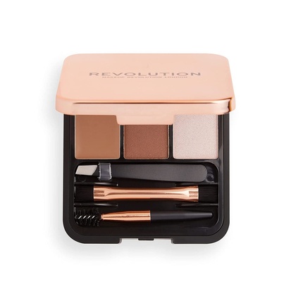 Makeup Revolution Brow Sculpt Kit Brown 2.2g