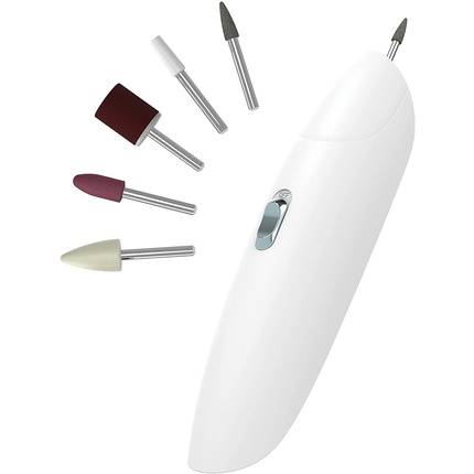 HoMedics 5 in 1 Electric Manicure/Pedicure Set with 5 Professional Nail Care Grinding Heads: Felt Polisher, Shaping Head, Filling Head, Polishing Head, and Cuticle Head MAN-1300-EU