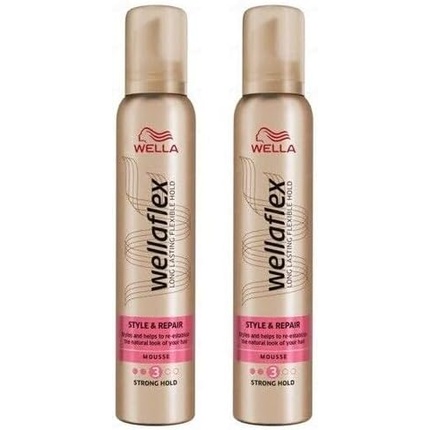 Wella Wellaflex STYLE & REPAIR Strong Hold Mousse 200ml