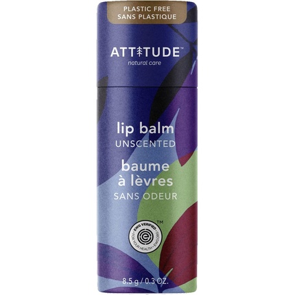 ATTITUDE Plastic-Free Lip Balm with Plant and Mineral-Based Ingredients 8.5g