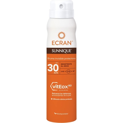 Ecran Sunnique Invisible Protective Mist SPF 30 Moisturizes Skin 75ml