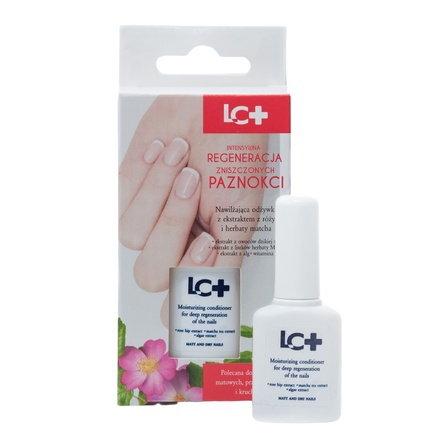 Lc+ Moisturizing Nail Conditioner With Rose Extract And Matcha Tea, 11ml