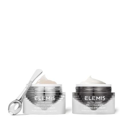 ELEMIS ULTRA SMART Pro-Collagen Eye Treatment Duo Day & Night Treament System and Tool Rejuvenates Smoothes and Tightens the Eye Contour 10mL 0.33 Ounce