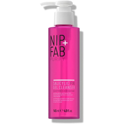 Nip + Fab Salicylic Fix Gel Face Cleanser with Niacinamide and Hydrating BHA 145ml