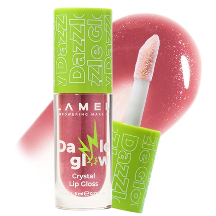 Lamel Dazzle Glow Crystal Clear Lip Gloss - Hydrating Non-Sticky Lip Gloss