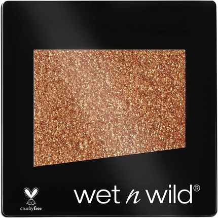 Wet 'n' Wild Color Icon Glitter Single Eyeshadow Hydrating Formula Silky Texture Professional Makeup Brass One Size